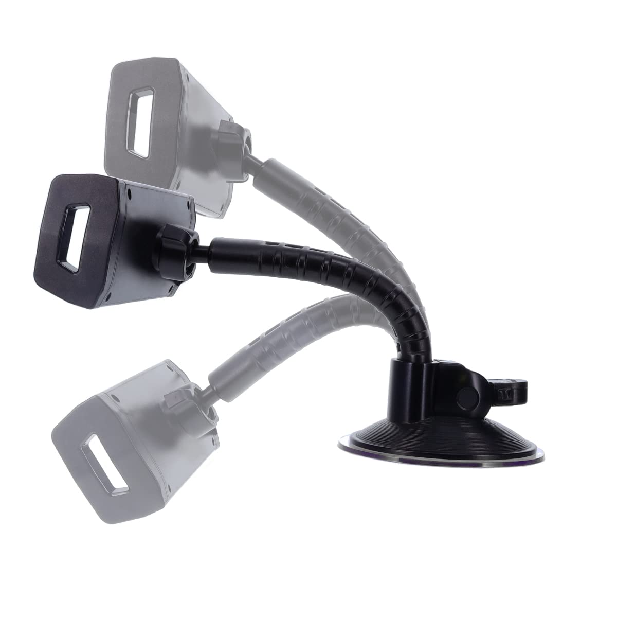 Cummins Tablet Mount CMNWSTBLT - Suction Cup Holder for Car Window/Dash, Black, Universal Compatibility, Durable Plastic