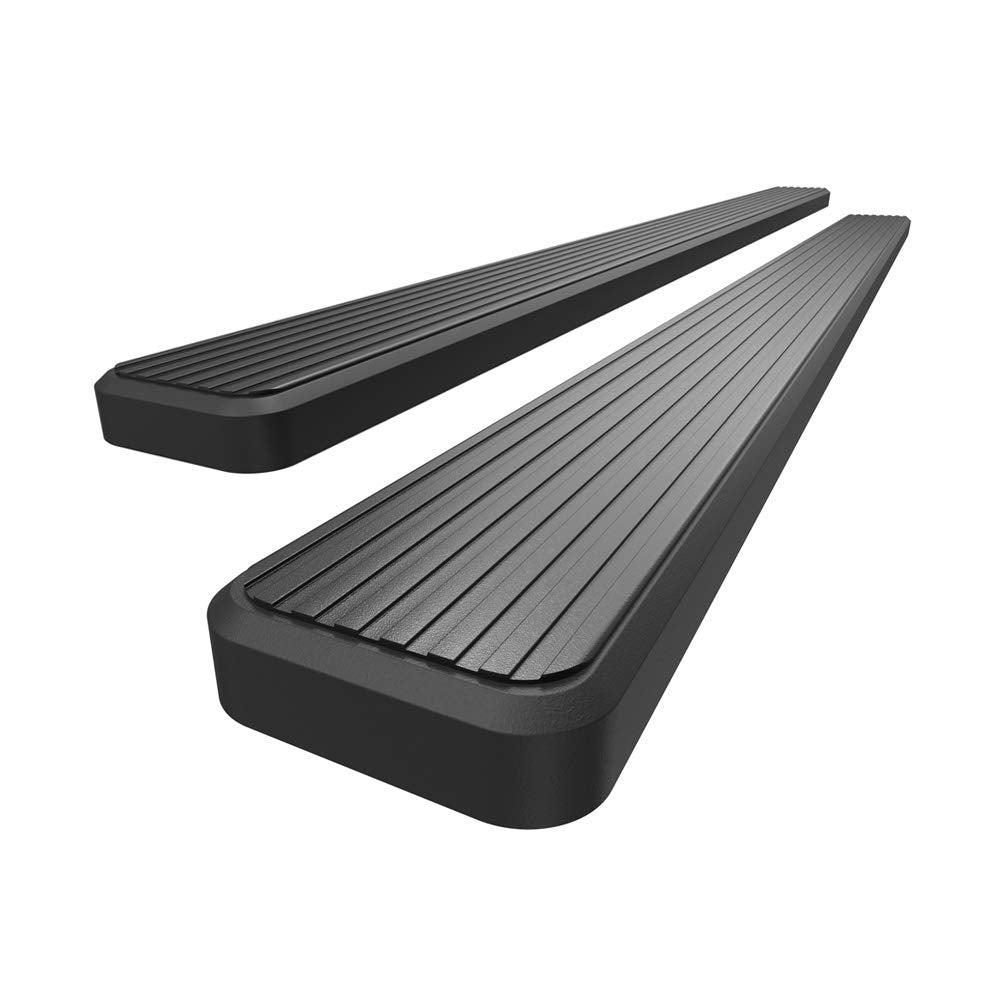 Hd Ridez Stainless Steel Running Board 5' Black Compatible With Jeep Liberty 2002-2007 4-Door (Without Mudflaps Factory Rock Rails Must Be Removed) (Nerf Bar Side Steps Side Bars)