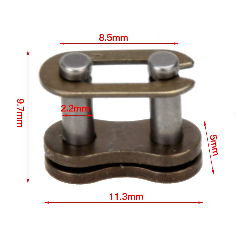 Hiaors 25H Chain Spare Master Link For 2 Stroke 33Cc 43Cc 47Cc 49Cc Gas E Scooter Mini Moto Kids Atv Quad 4 Wheeler Dirt Pocket