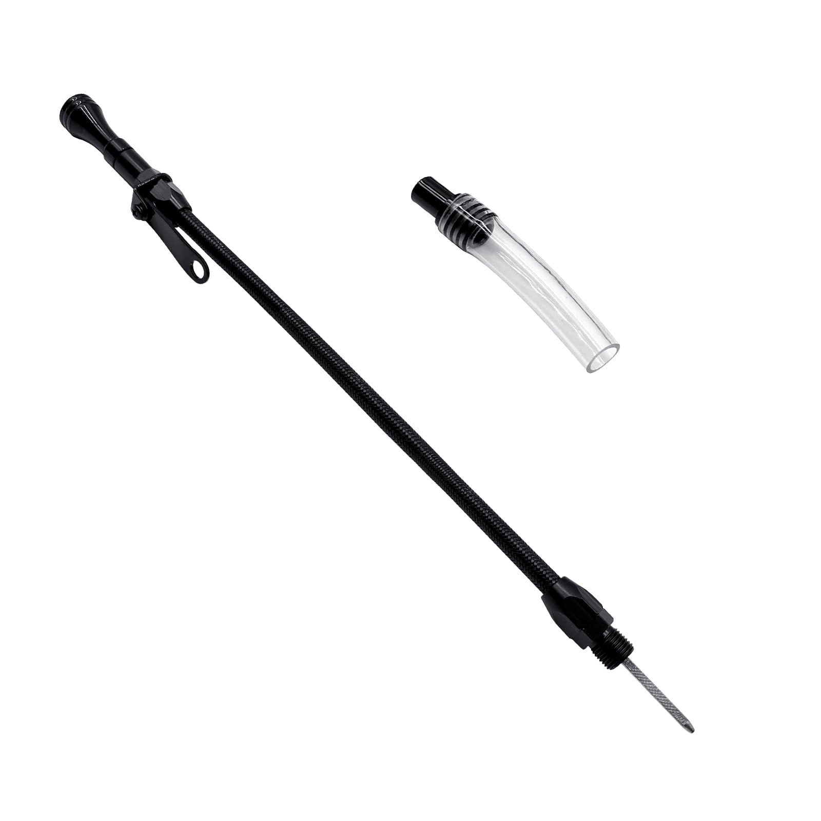 HAHAHA SBF Screw-in Compatible with Ford Oil Dipstick Tube Kit Flexible Oil Pan Screw-in SB 289 302 351 BB 429 460 5/8-18 Thread