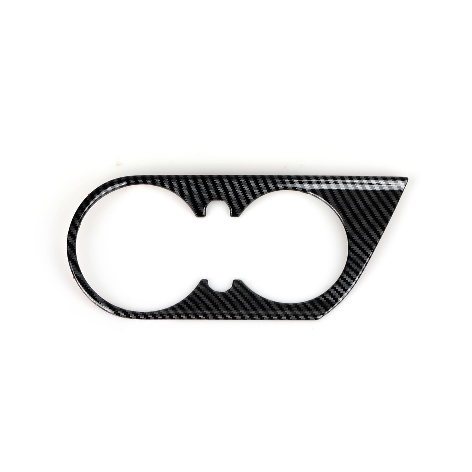 Car Cup Holder Panel Sticker ABS Carbon Fiber Decal Interior Trim Cover for Chevrolet Camaro 2016 2017 2018 2019 2020 2021 2022