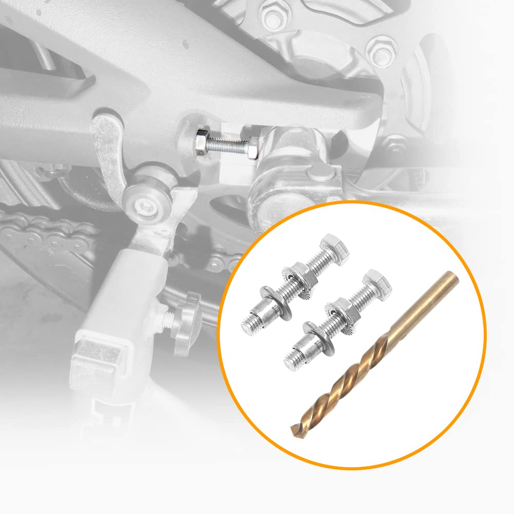 Alpha Rider Stainless Steel Chain Adjuster Bolt Replacement Swing Arm For Honda Cbr1000Rr Crf250R/X Crf450R/450X 2004-2017, For