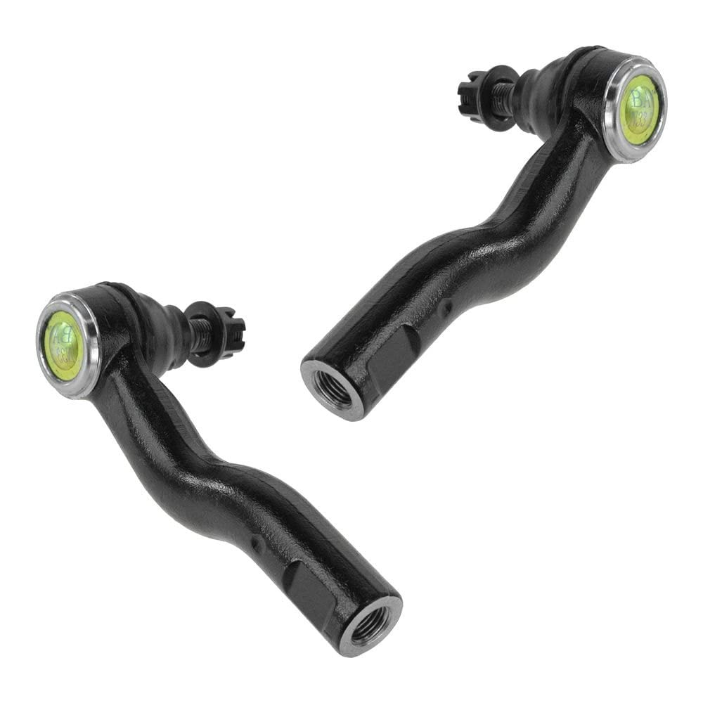 TRQ Front Outer Tie Rod Set Compatible with 2003-2008 Mazda 6