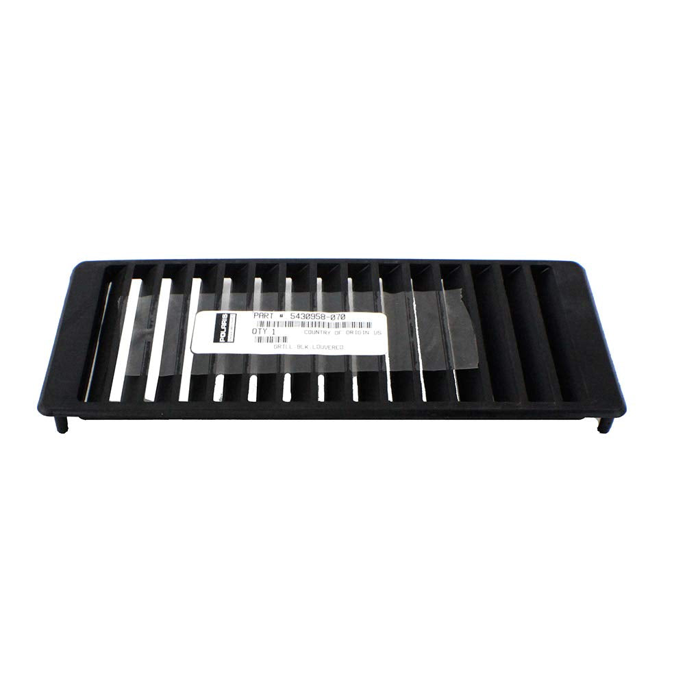 Polaris Snowmobile Louvered Grill, Gloss Black, Genuine Oem Part 5430958-070, Qty 1