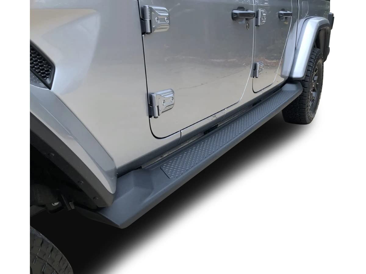 Black Horse Off Road Oem Replica Running Boards Textured Black Compatible With 2020-2024 Jeep Gladiator-Rjegl20