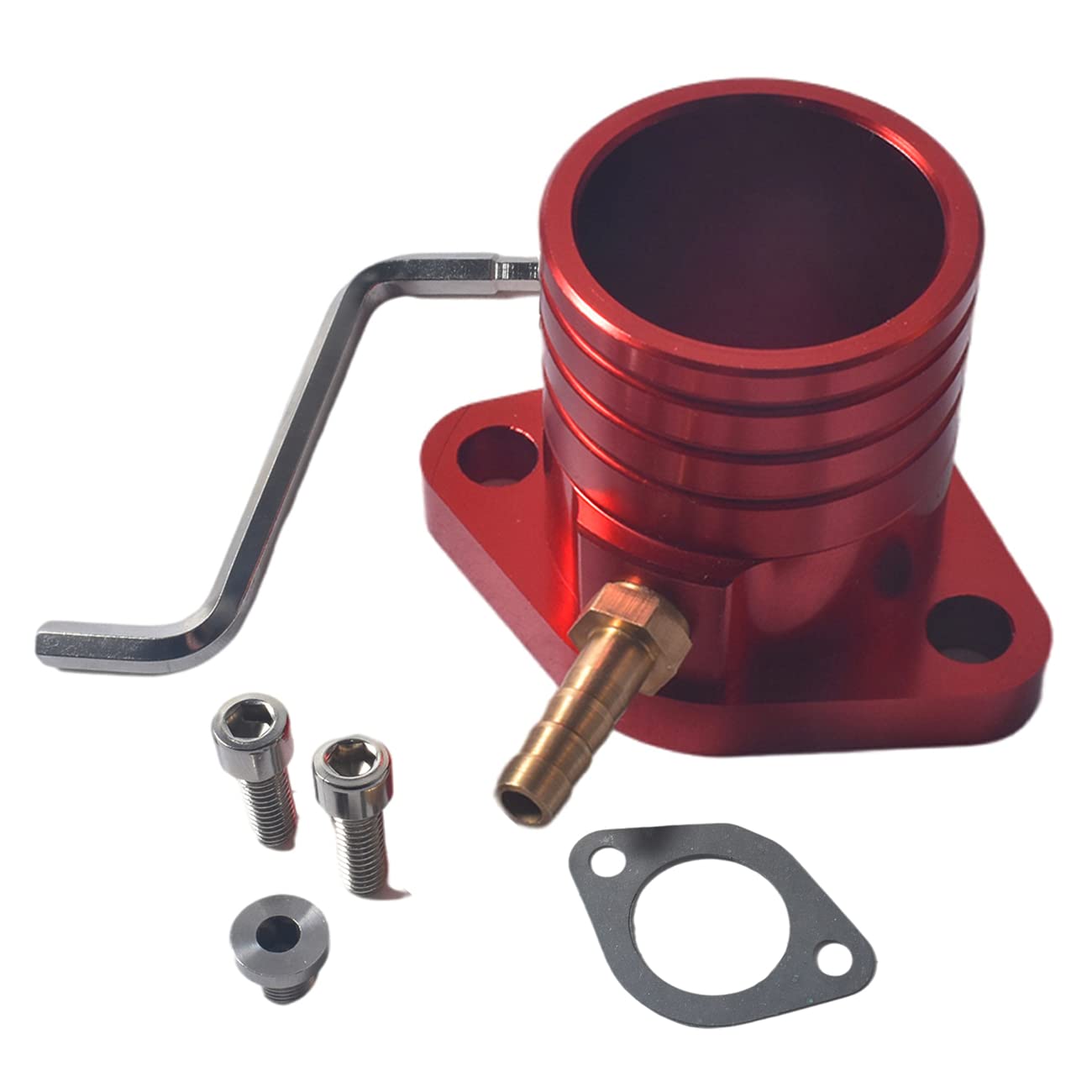 SJVLXHI Performance Racing Intake Pipe Inlet Manifold Gasket Screw Pulse Fitting for Predator 420cc Go Kart & Mini Bikes,for Hon