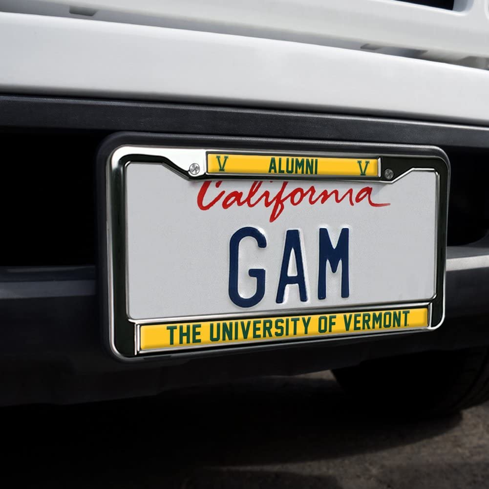 University of Vermont Alumni Logo Full Size Standard License Plate Metal Frame