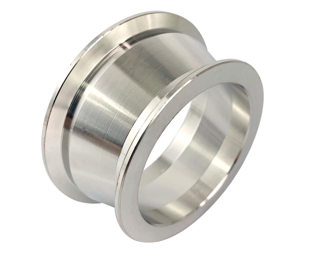 Elifecenter 2.5 to 3 Exhaust Flange Adapter,Turbo Exhaust V-band Adaptor Flange CNC(2-1/2ID to 3ID)