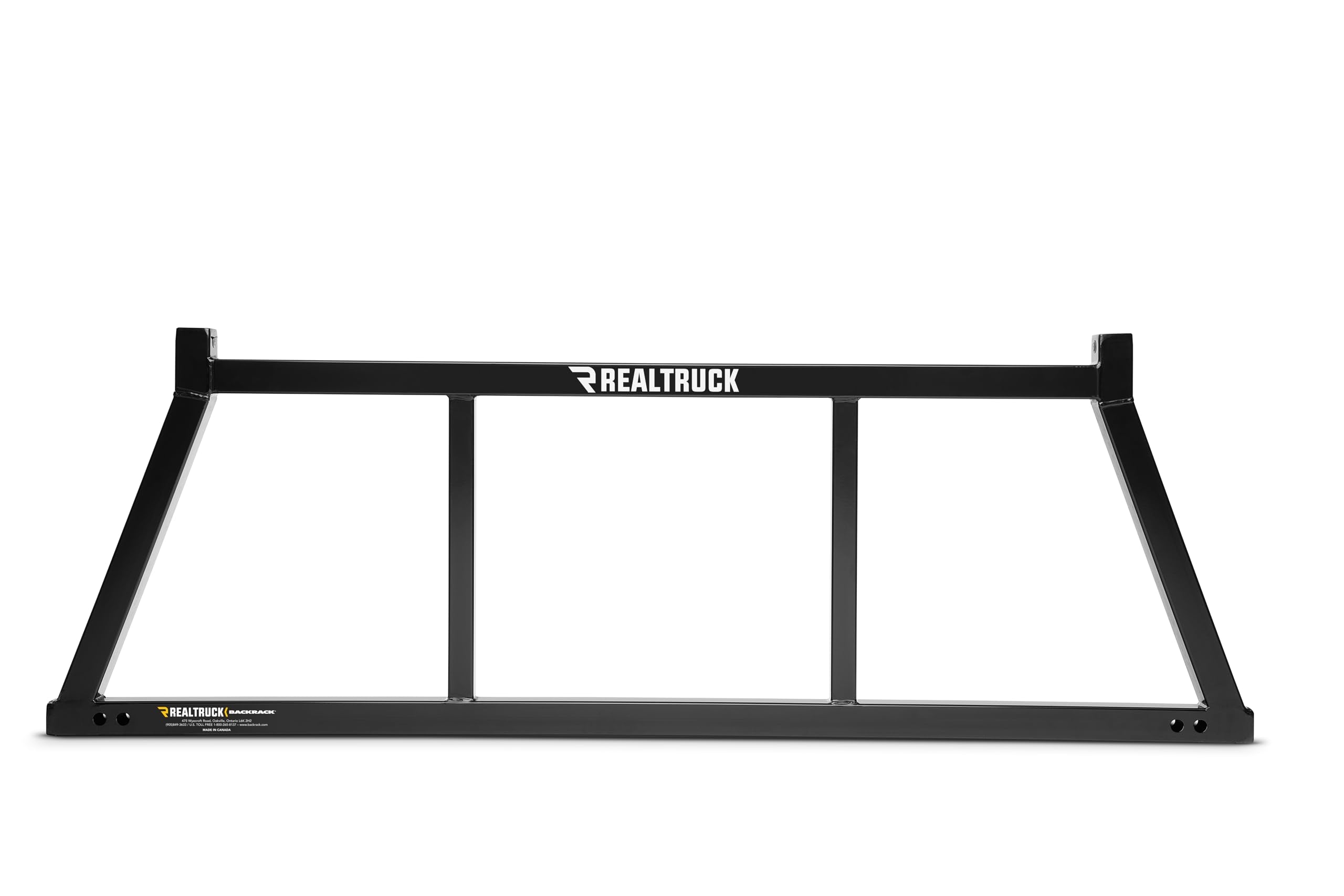 Realtruck Backrack Open Rack Frame Only | Black, No Drill | 14700 | Fits 1999-2025 Ford F-250/F-350/F-450