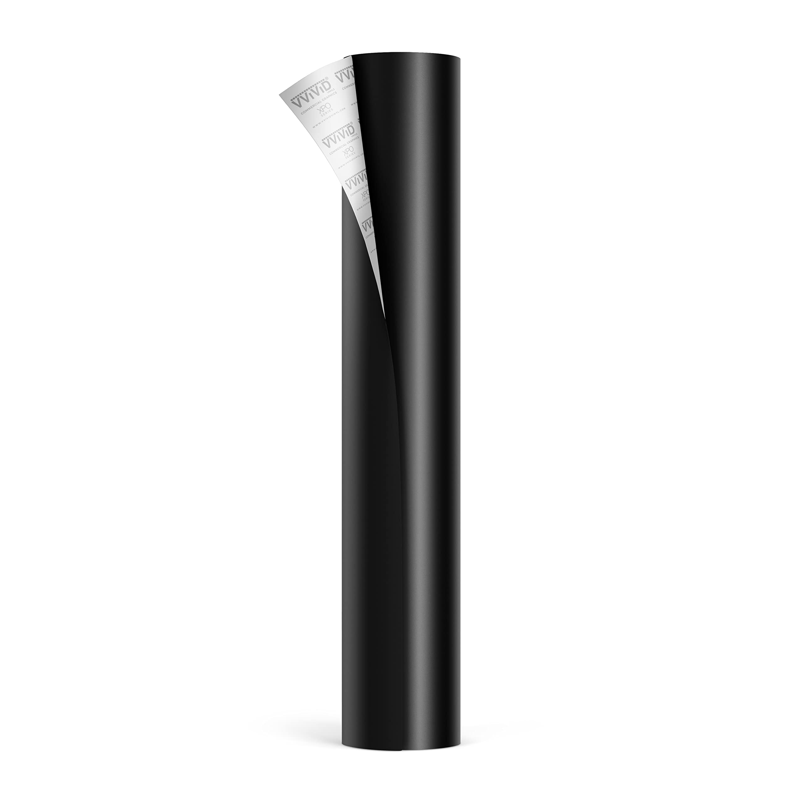 Vvivid Matte Black Car Wrap Adhesive Film With Air Release (10Ft X 5Ft) Perfect For Hood, Roof, Mirrrors, Handles, Emblem & Chrome Deletes