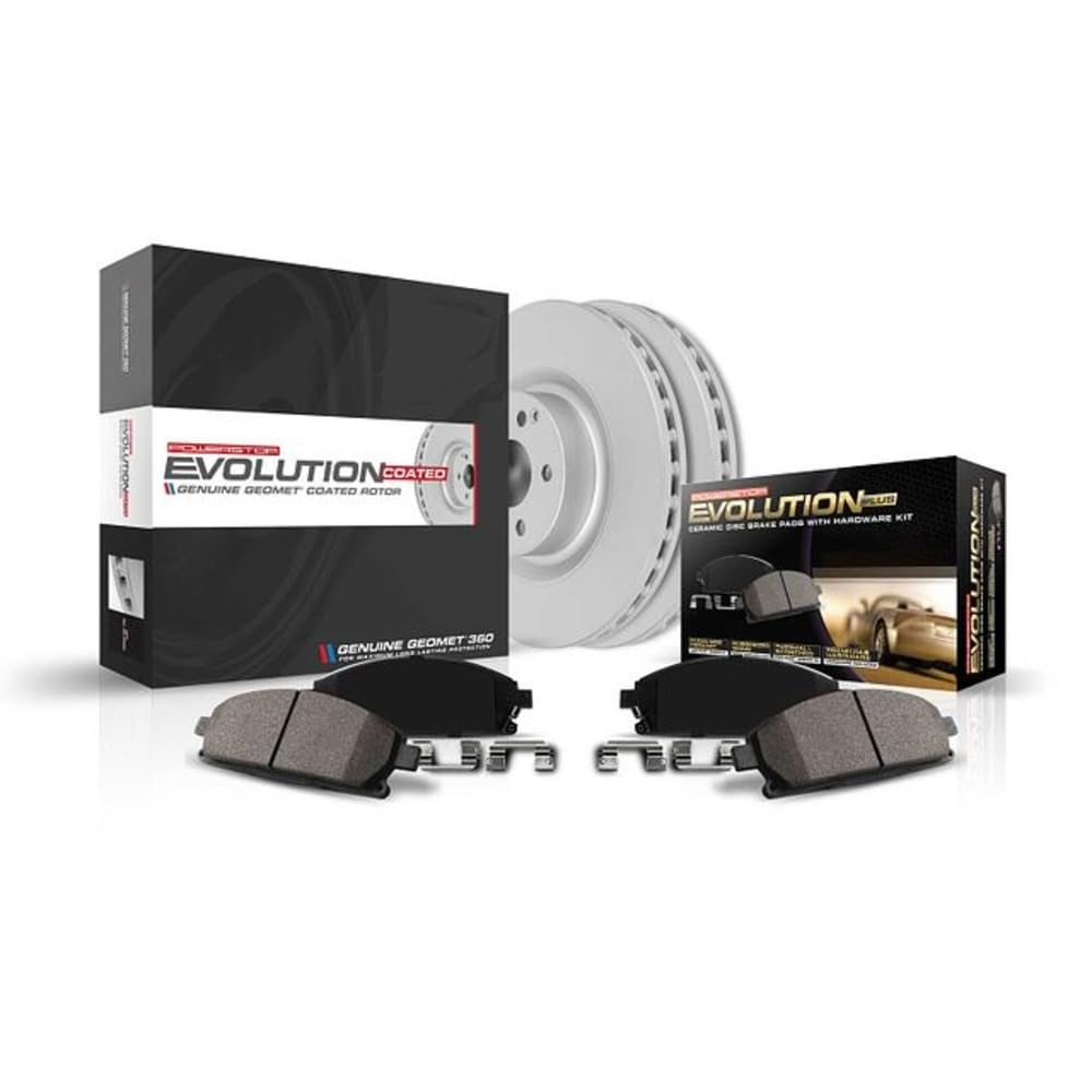Power Stop Crk206 Rear Coated Brake Rotors And Ceramic Brake Pads Kit For 2010-2012 Acura Rdx Fwd Models | 2013-2018 Acura Rdx |
