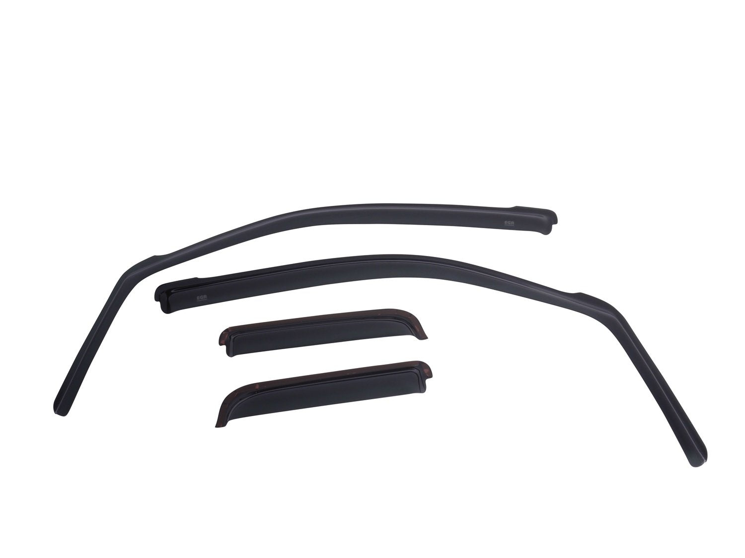 Egr 571671 In-Channel Window Visors Front And Rear Set, Dark Smoke Finish, Compatible With Select Chevrolet And Gmc Models