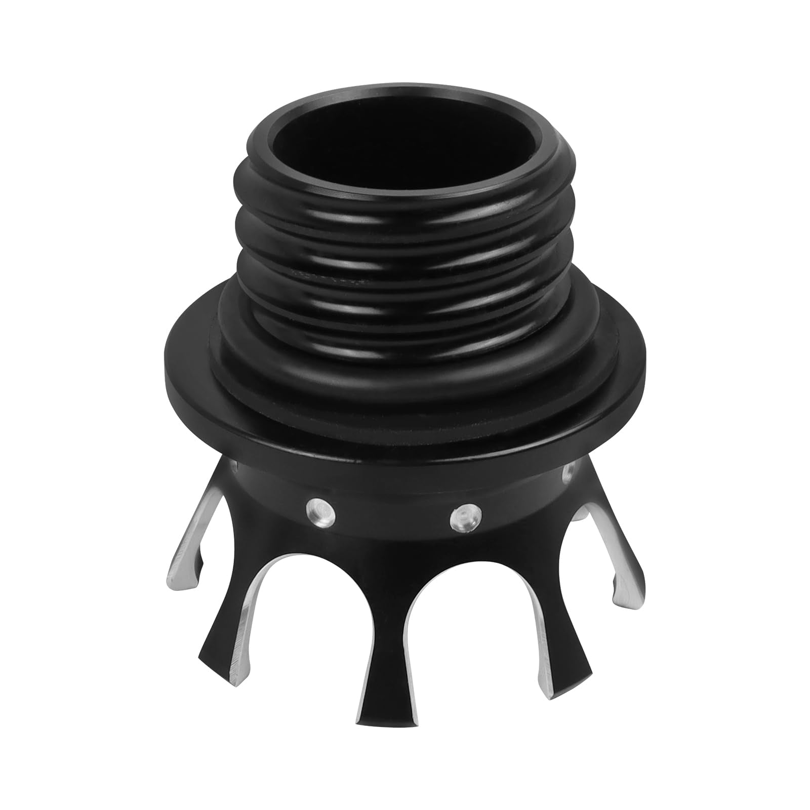 BAIONE Motorcycle Gas Cap - Aluminum Fuel Tank Cover, Right-hand Thread, Black, Compatible with Harley Sportster XL 883 1200 48 Dyna