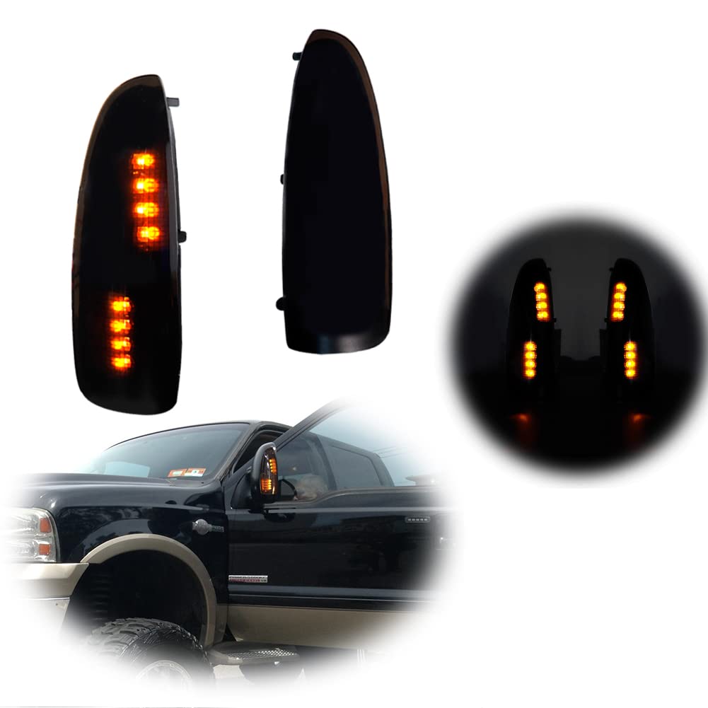 Gtinthebox For 2003 2004 2005 2006 2007 Ford F250 F350 F450 F550 F650 Super Duty And 2000-2005 Ford Excursion Smoked Lens Led Si