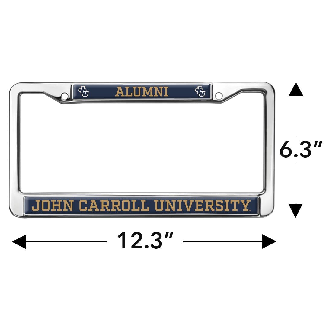 GRAPHICS & MORE Metal License Plate Frame - John Carroll University Alumni, Blue Streaks Color