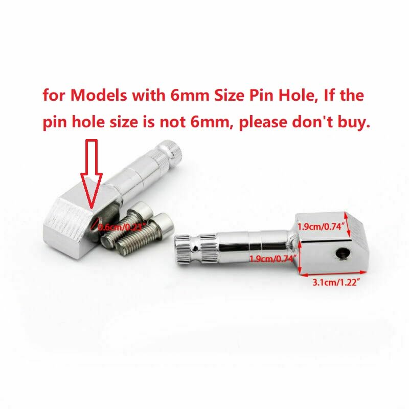 Areyourshop Motorcycle Footboards for Honda Shadow Aero 750 VT750, Aluminum, Eagle Pad, Fits 6mm Size Pin Hole