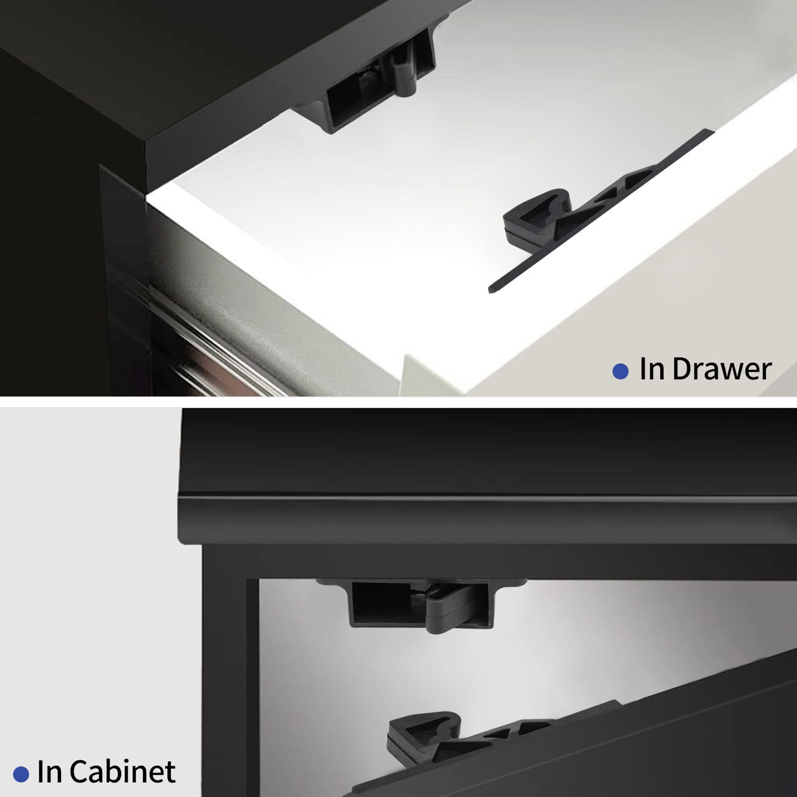 Gnellkoor RV Drawer Latches and Catches, 6 Pack, 10 LBS Pull Force, Cabinet Door Replacement, Stainless Steel Screws Included