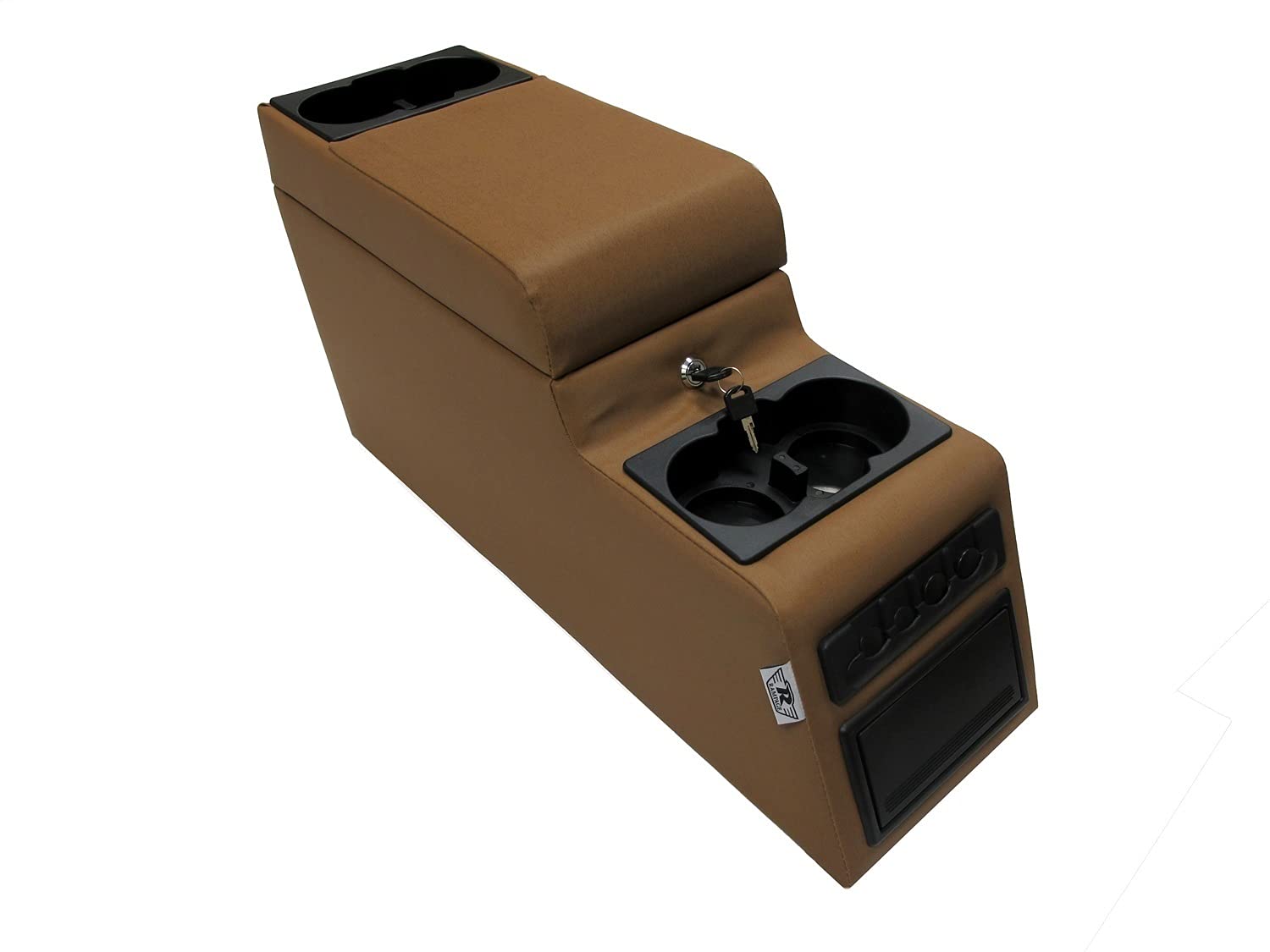 Rampage Products Locking Center Console For Jeep Cj/Wrangler Yj | Spice Denim | 31517 | Fits 1976-1983 Jeep Cj5 / 1976-1986 Jeep