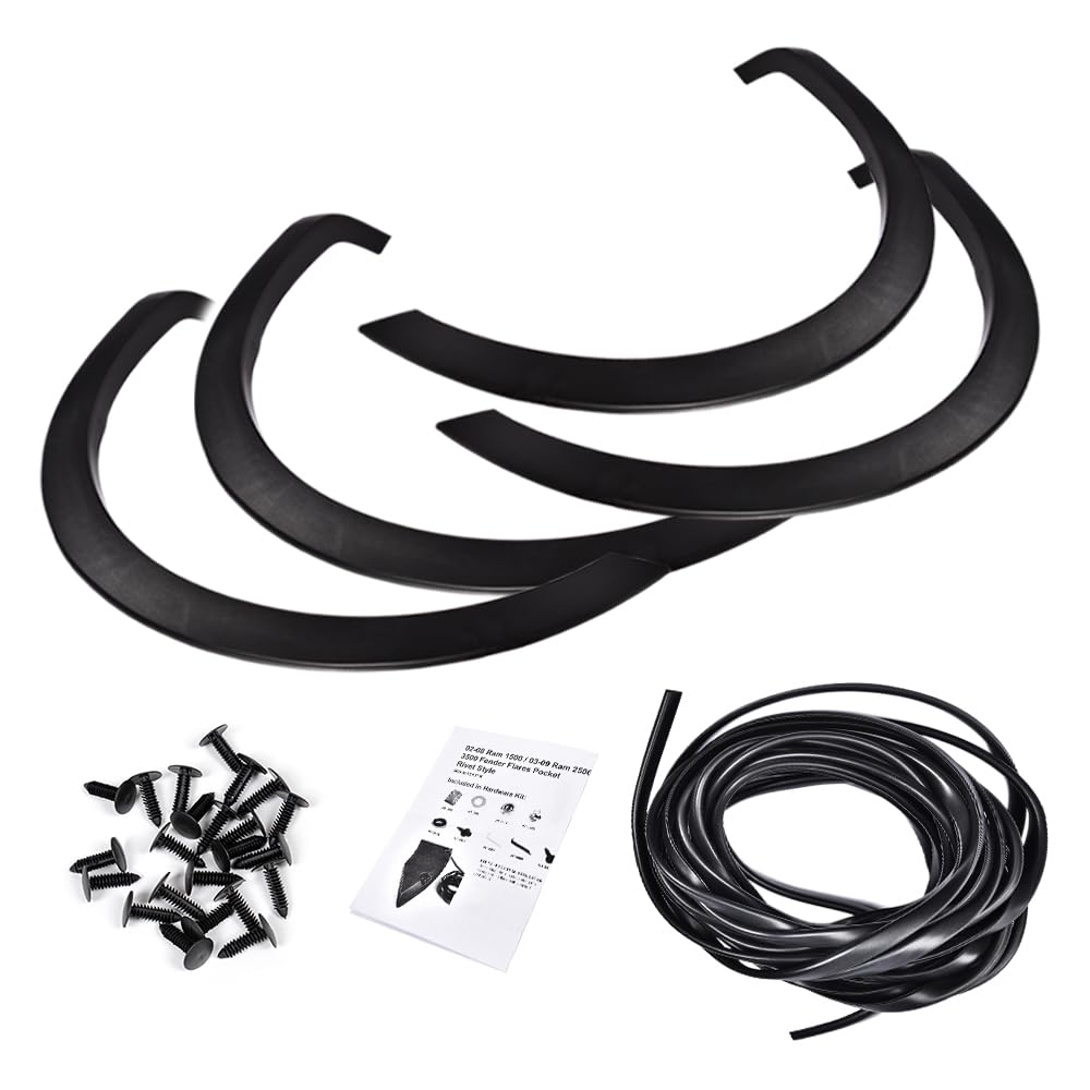 PIT66 Fender Flares Factory Style Compatible with Ford F150 66.0/67.0/78.0/96.0 Bed Length 2004-2008 (Not Fit Heritage Models)/F