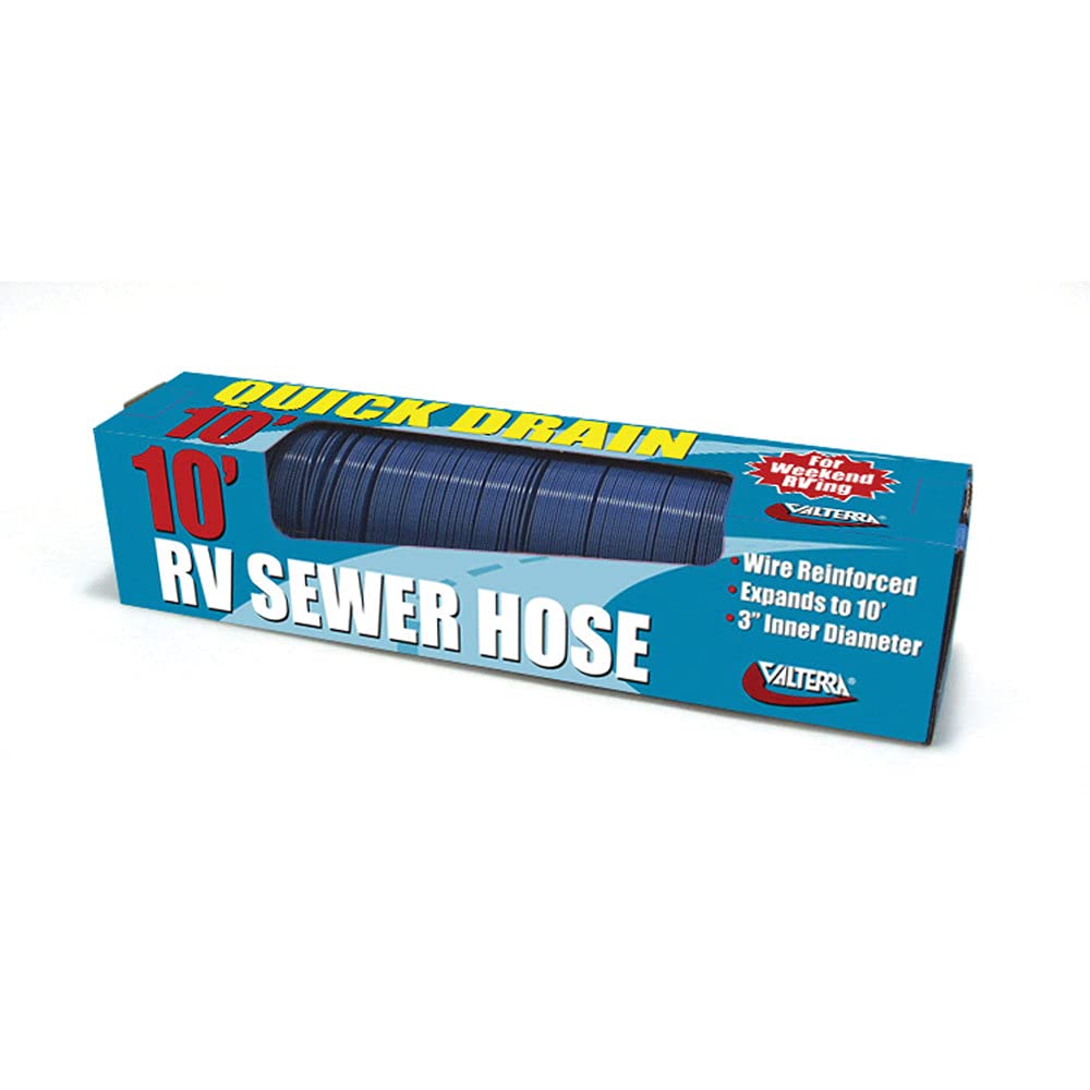 Valterra D040045 Quick Drain Standard RV Sewer Hose  10 (Boxed)
