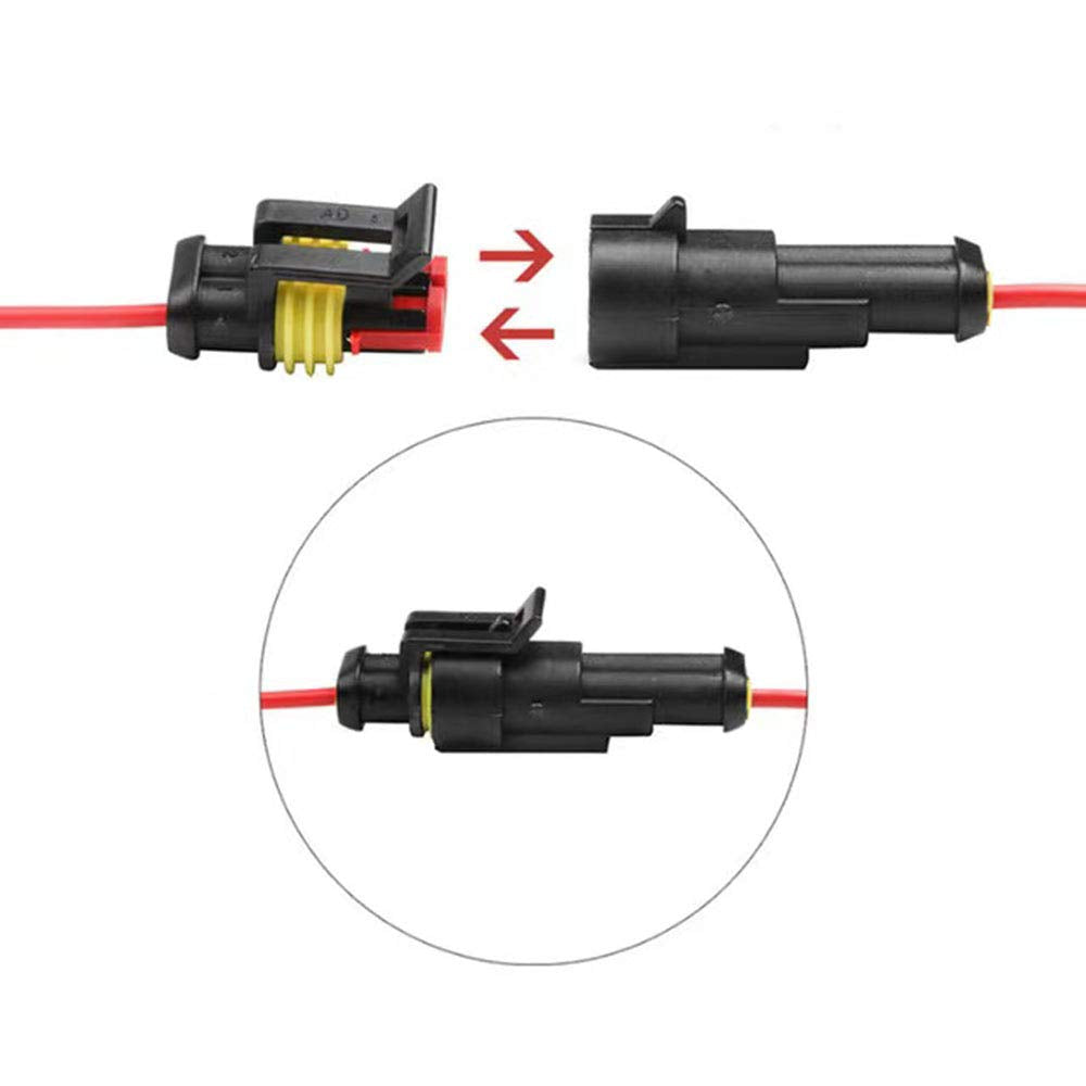 Dododiy, 708Pcs Waterproof Car Electrical Wire Connectors Terminals Assortment Kit 1 2 3 4 5 6 Pin Way Terminal Connector Plug F