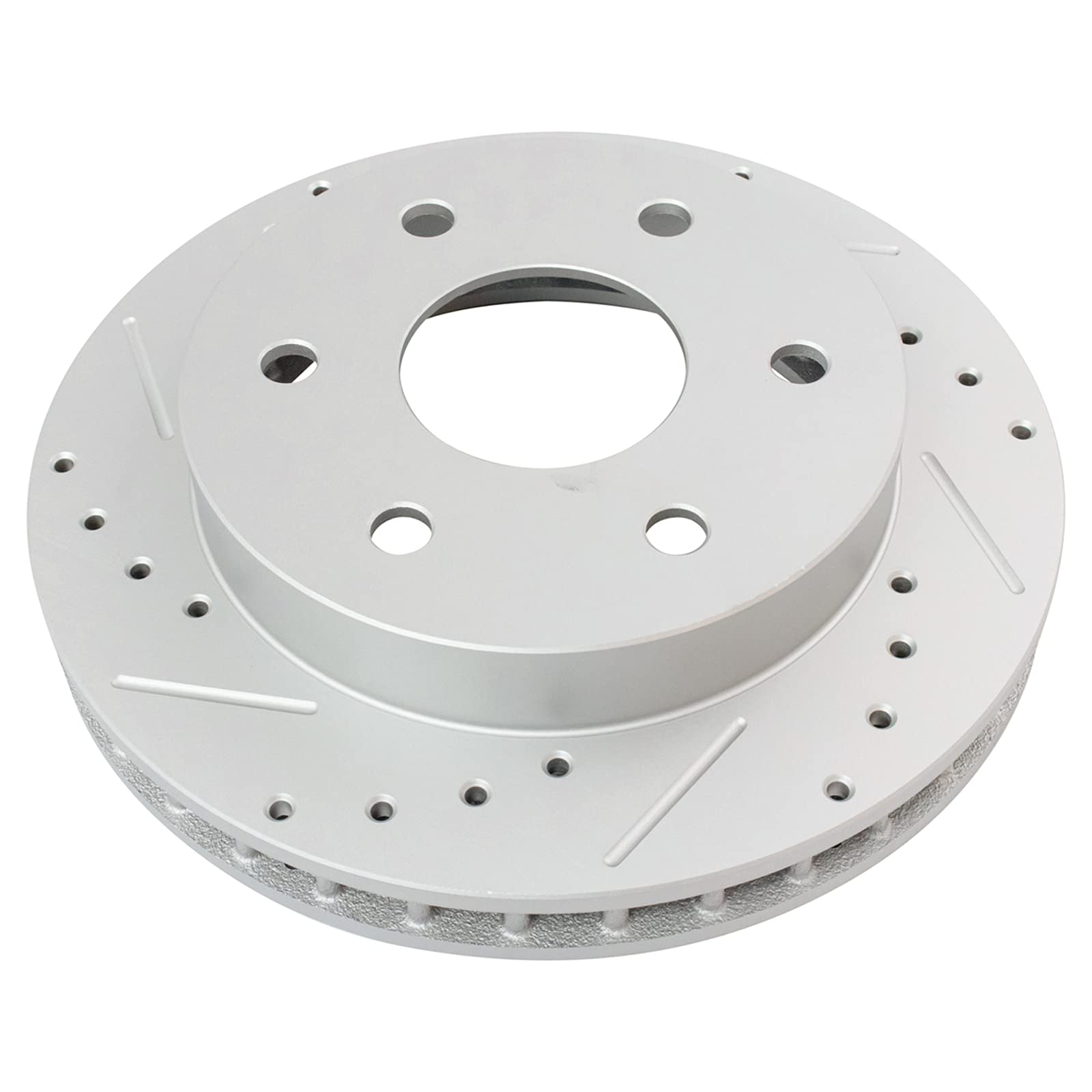 Trq Front Performance Brake Rotor Drilled Slotted Pair Set For Blazer Full Size/Escalade / K1500 Truck / K2500 Truck/Suburban K1