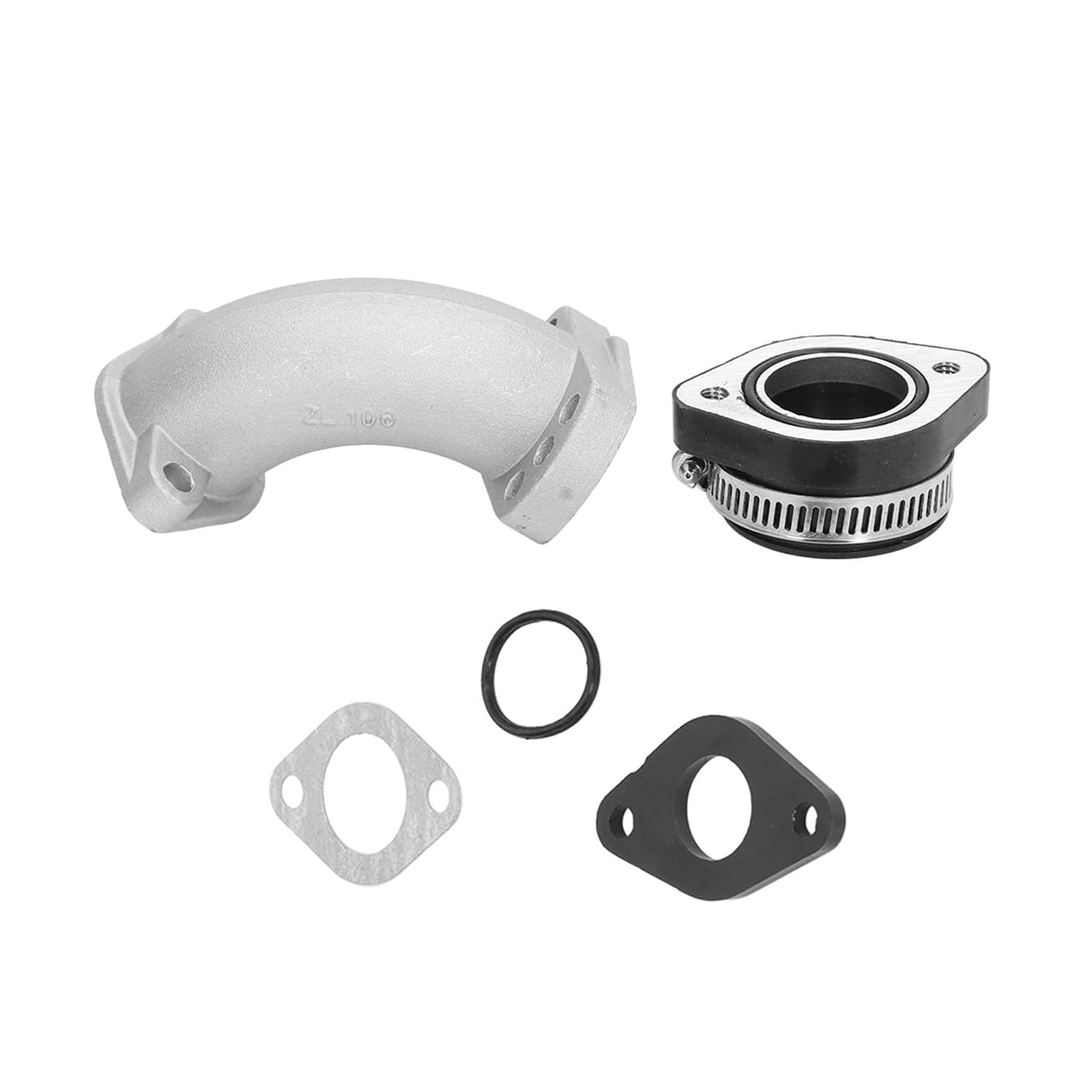Carb Intake Manifold Pipe Kit, 26mm-28mm Adapter Spacer Kit Boot Joint Adapter for 125cc 140cc 150cc 155cc 160cc 200cc 250cc Pit