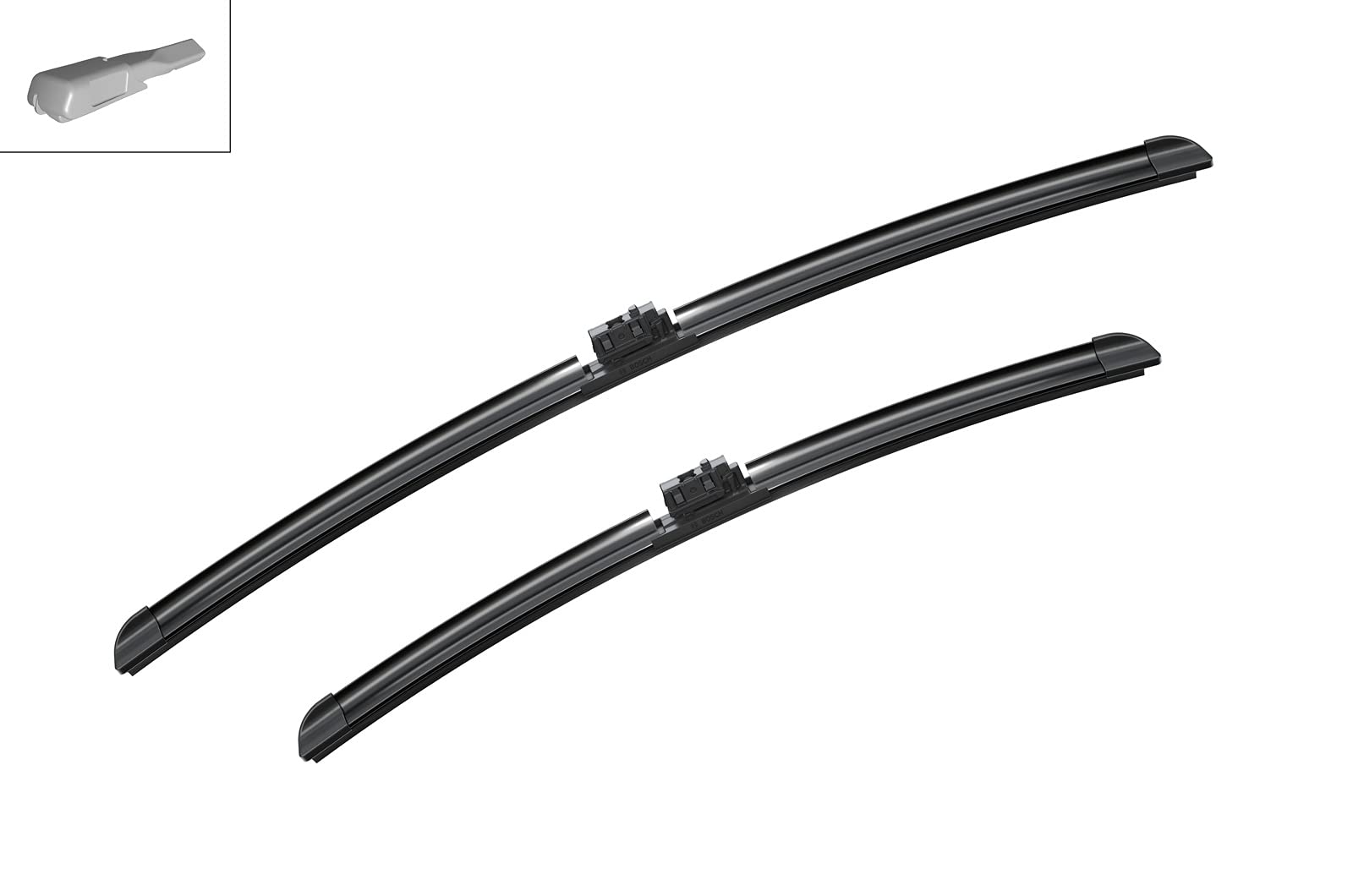 Bosch AeroTwin Wiper Blades Set - OE Replacement 24" & 19" Rubber for Driver & Passenger Side, Model 3397014204