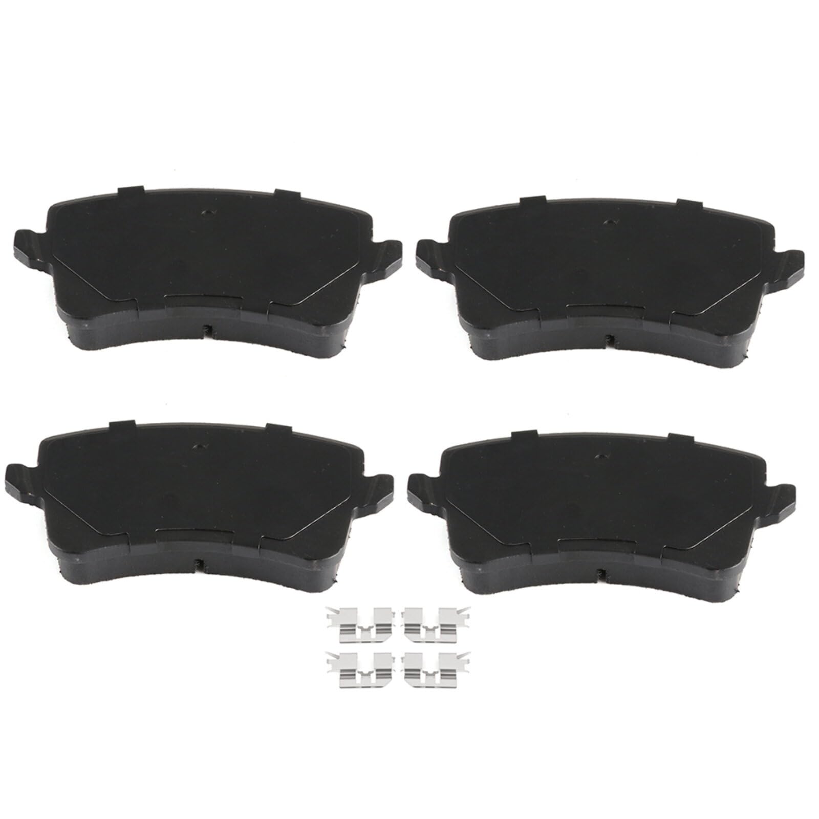 Cciyu D1386 Rear Semi-Metallic Disc Brake Pads Kit For Audi A4 A4 Allroad A4 Quattro A5 A5 Quattro Allroad Q5 S4 S5 4Pcs
