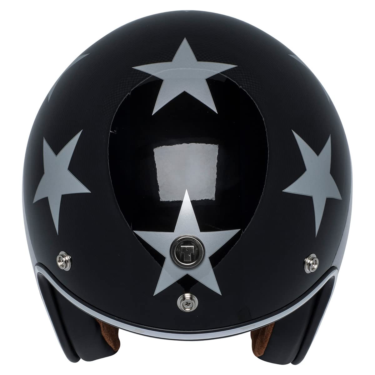 Torc Unisex-Adult Open-Face Style T-50 3/4 Retro Motorcycle Helmet With Graphic (Gloss Black Captain, X-Large)