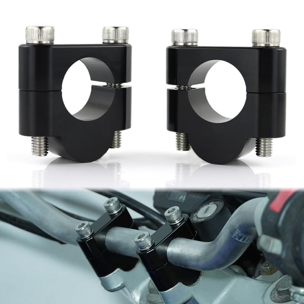 Xitomer 7/8'' 22Mm Motorcycle Atv Dirt Bike Handlebar Risers With Clamps, Fit For Grom Msx125 / Crf 250L, Klr650, Drz 400/S/V-St