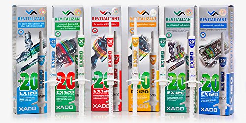 XADO Power Steering Fluid Additive EX120 - 8 ml Metal Repair Conditioner for Hydraulic Equipment