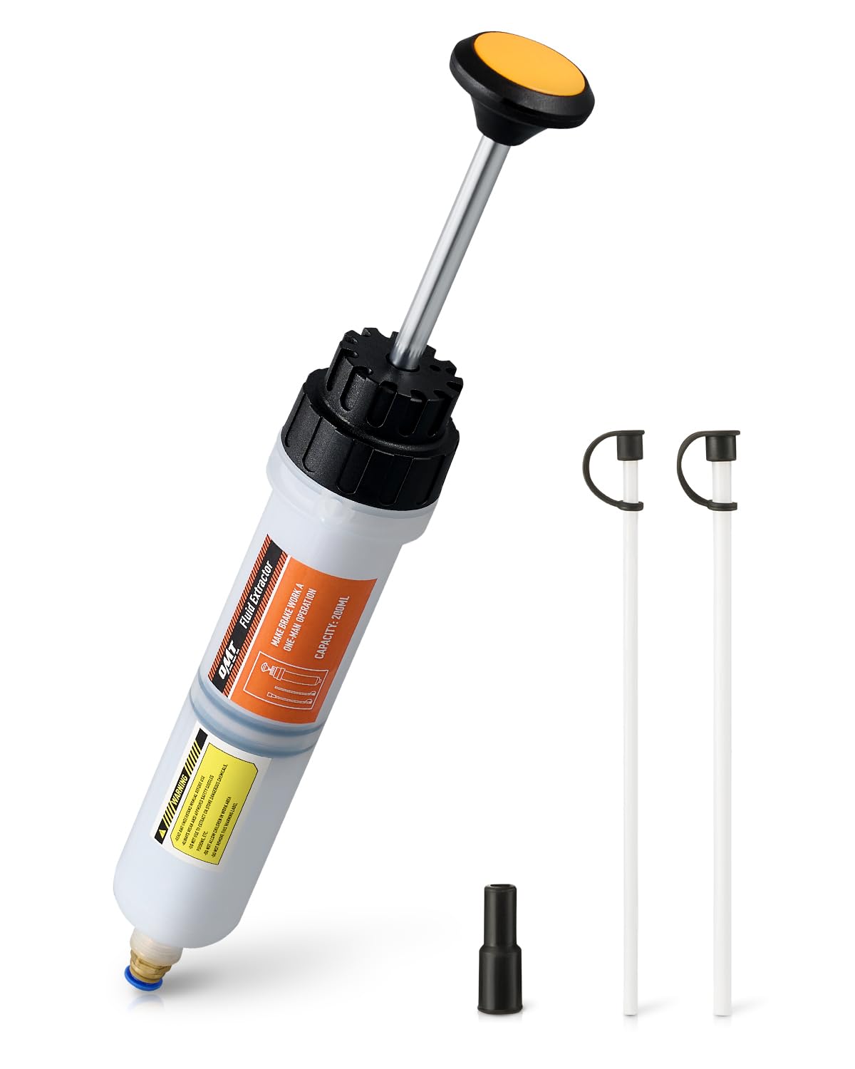 Omt 200Ml Manual Fluid Extractor And Filler, Syringe Style Pump For Power Steering Transmission Gear Oil & Brake Fluid Changes,