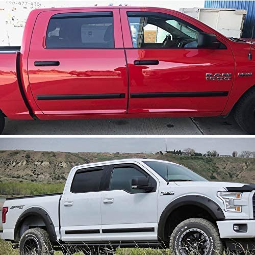 1''(25mm) Automotive Trim Molding Glossy Black 25Ft Universal Car Side Body Molding(Self Adhesive) for All Vehicles Exterior Int