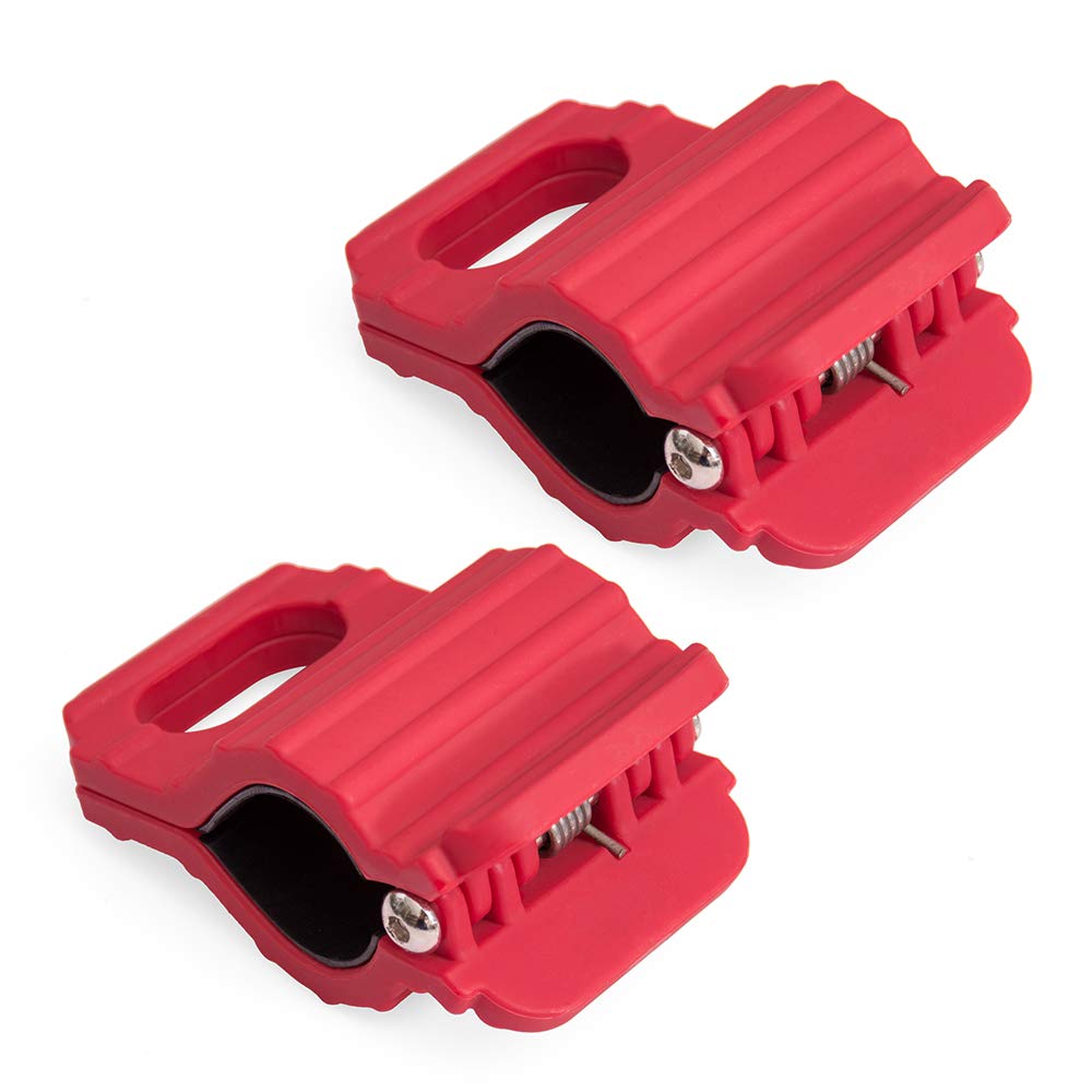 MOTO4U Tie Down Clamp for Motorcycles/ATV/UTV/Jet Ski/Snowmobile - Red Nylon