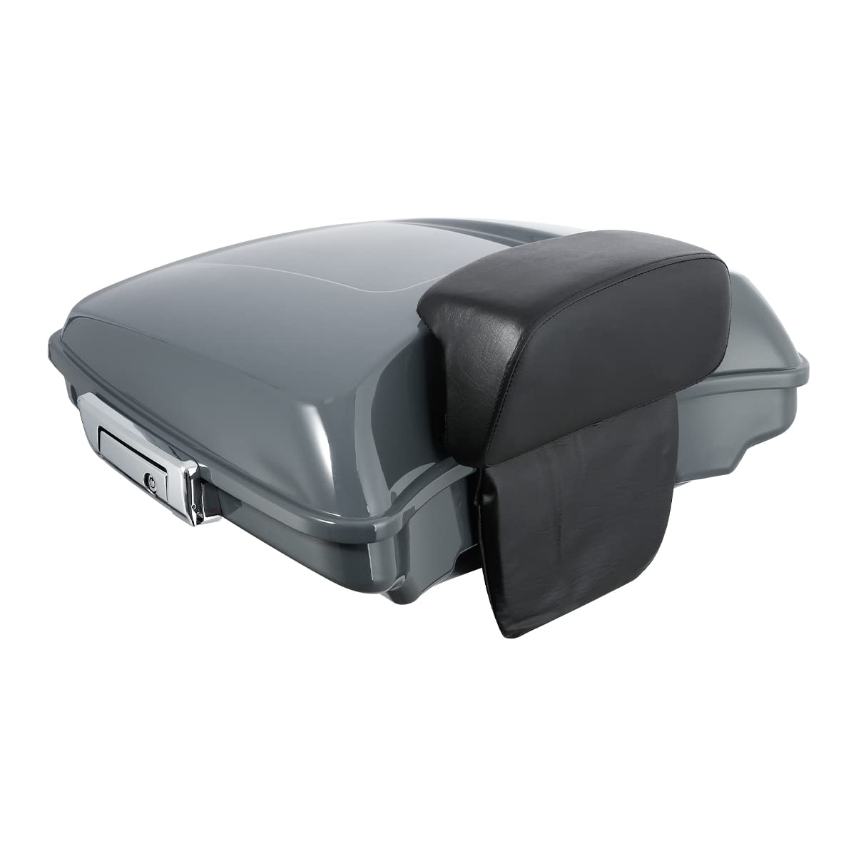 PEGSTREAMLINER Gunship Gray Razor Pack Trunk Pad Two-Up Rack Docking Kit for Harley Touring 2014-2023 - High Quality ABS Plastic