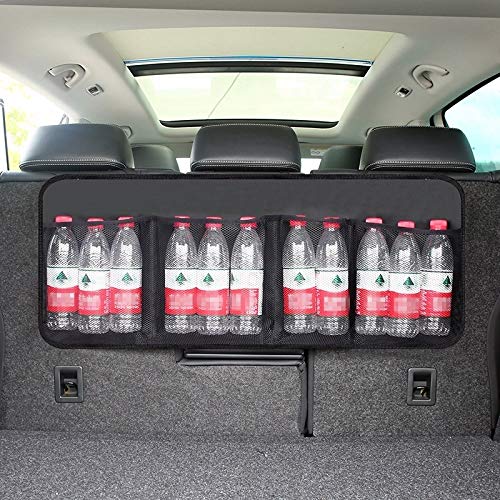 QGT Car Storage Car Trunk Creative Storage Hanging Bag Storage Bag (Black) (Color : Black)