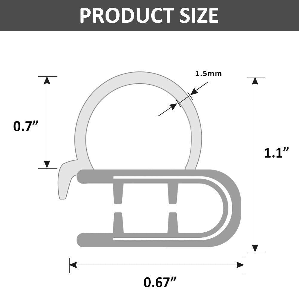 Dgsl Car Weather Stripping, 25Ft Automotive Door Seal Strip With Side Bulb Rubber Seal For Cars, Boats, Trucks, Rvs