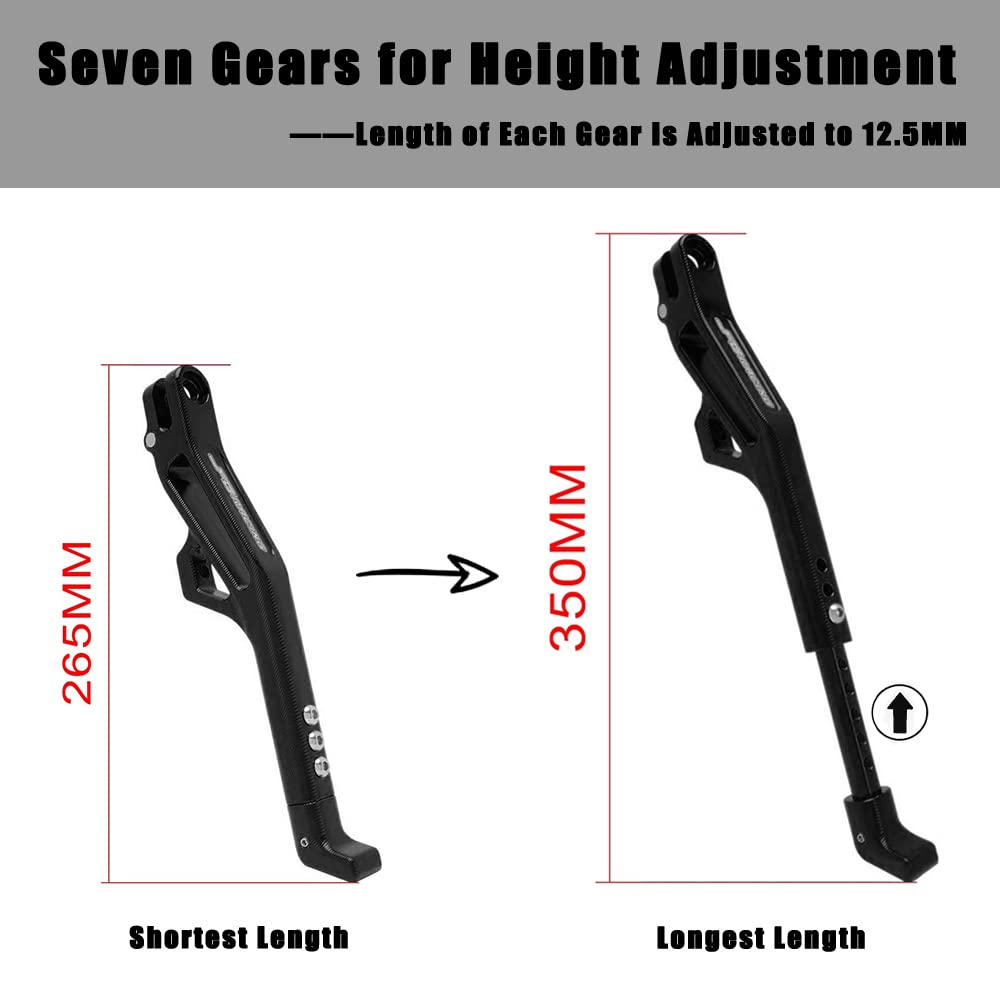 JFG RACING Kickstand for Surron Light Bee, CNC Foot Pegs Kick Stand for Electric Dirt Bike Surron Light Bee X/Surron Light Bee S