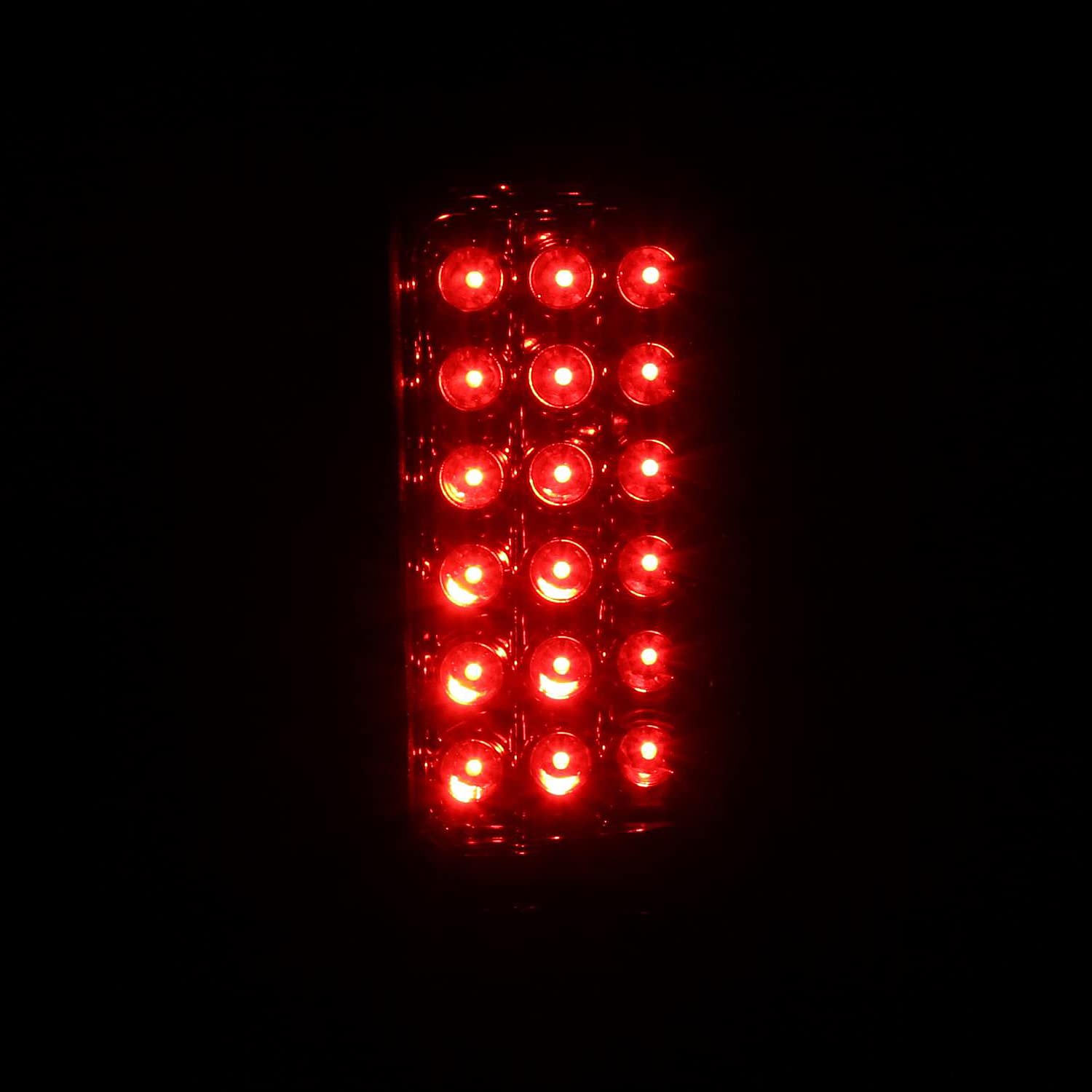 Spec-D Tuning Smoke Lens Led Tail Lights Compatible With 1999-2002 Chevy Silverado 1500/1500Hd/2500/2500Hd/3500 Sierra Models Le