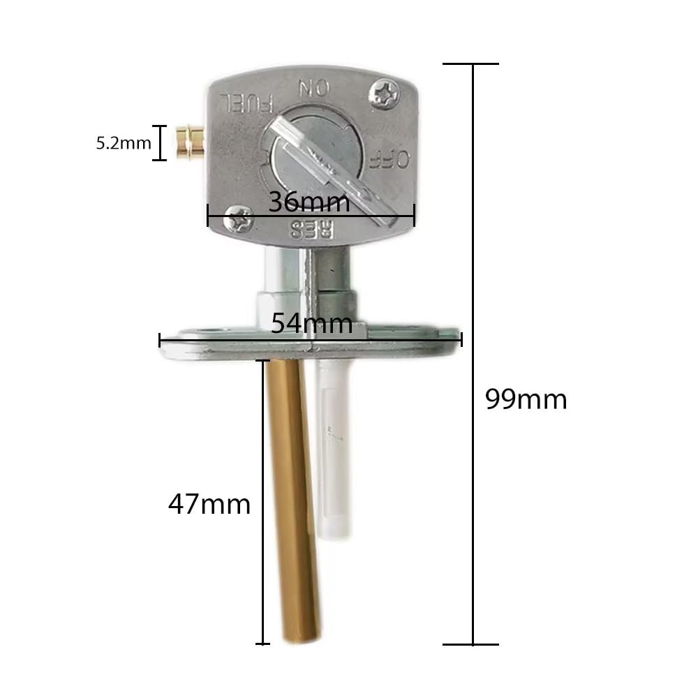 Fuel Valve Petcock Assembly For Yamaha Pw80 Xt125 Xt250 Xt350 Tw200 Ttr90 E