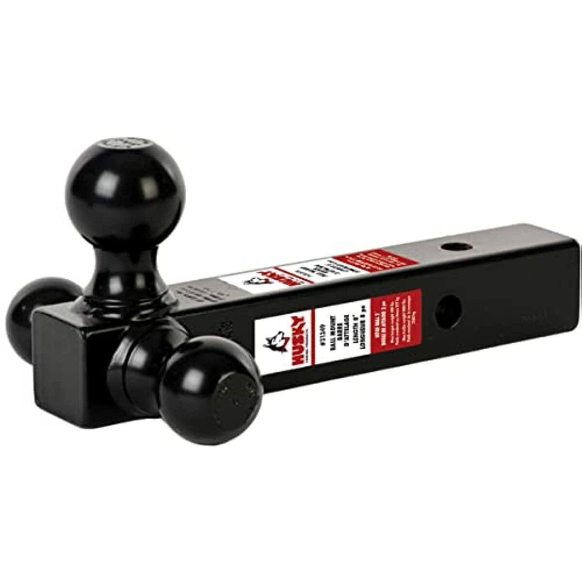 HUSKY TOWING 31349 Class III/IV Triple Tow and Adjustable Ball Mount,Black
