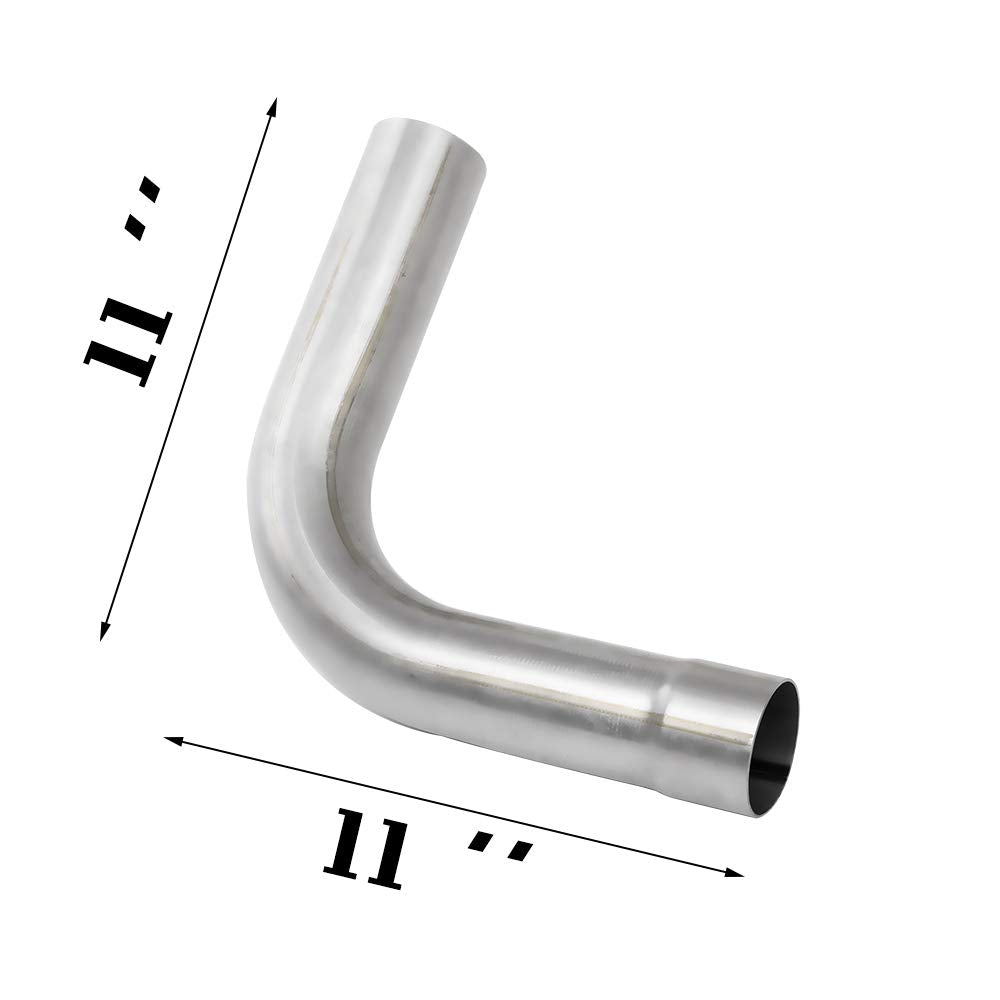 2'' Mild Steel Custom Exhaust Kit Tubing Mandrel Bend Pipe Straight & U-Bend Universal 8Pcs