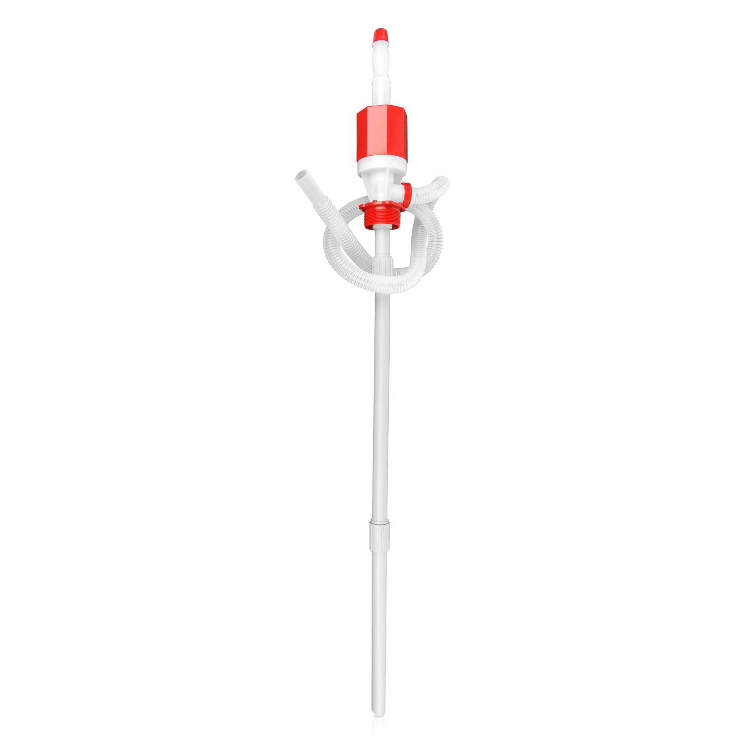 Tera Pump Trdrum40 (Bpa-Free) Compact Manual Fuel Pump Heavy Duty Portable 55 Gal Drum Pump With Adjustable Length For 55-Gallon