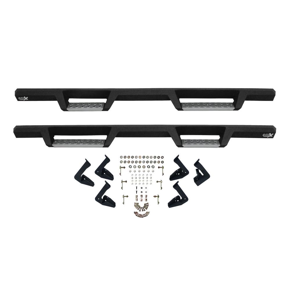 Westin 56-113352 Hdx Stainless Drop Nerf Step Bars Fits 1999-2016 F-250 F-350 F-450 F-550 Super Duty Crew Cab Textured Black 1 Pair