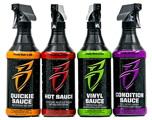 Boat Bling Bling Sauce Cleaning/Detailing Kit - 4-Pack, 20 oz Each for Cars, Boats, RVs, Motorcycles