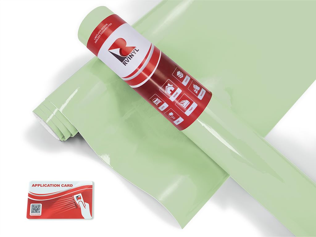 Avery Dennison Sw900 728-O Gloss Light Pistachio Supreme Wrapping Film Vinyl Vehicle Car Wrap Sheet Roll - (108'' X 60'')