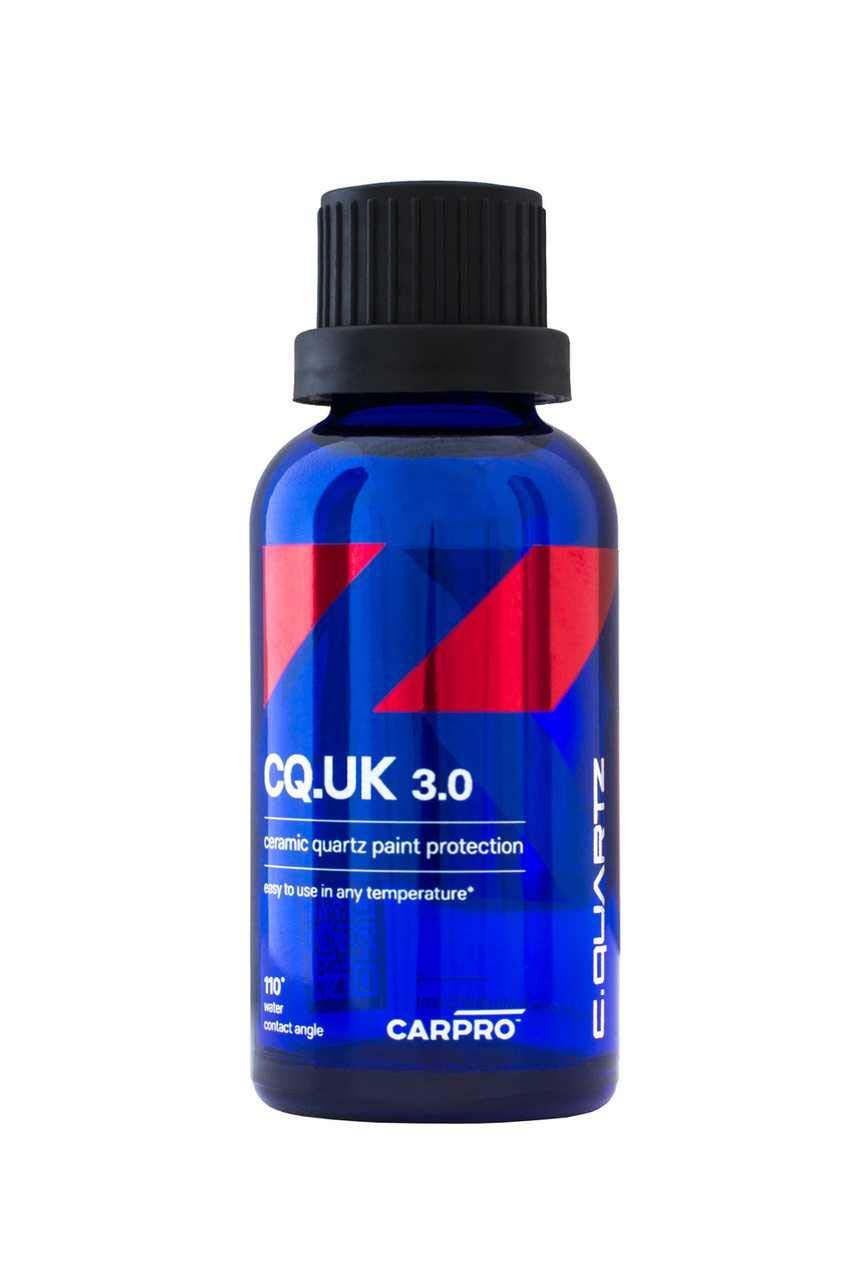 CARPRO CQUARTZ UK 3.0 Ceramic Coating Kit - 50ml, Clear, Bonds to Paint, Glass, Metal, Plastic, Includes Reload 2.0