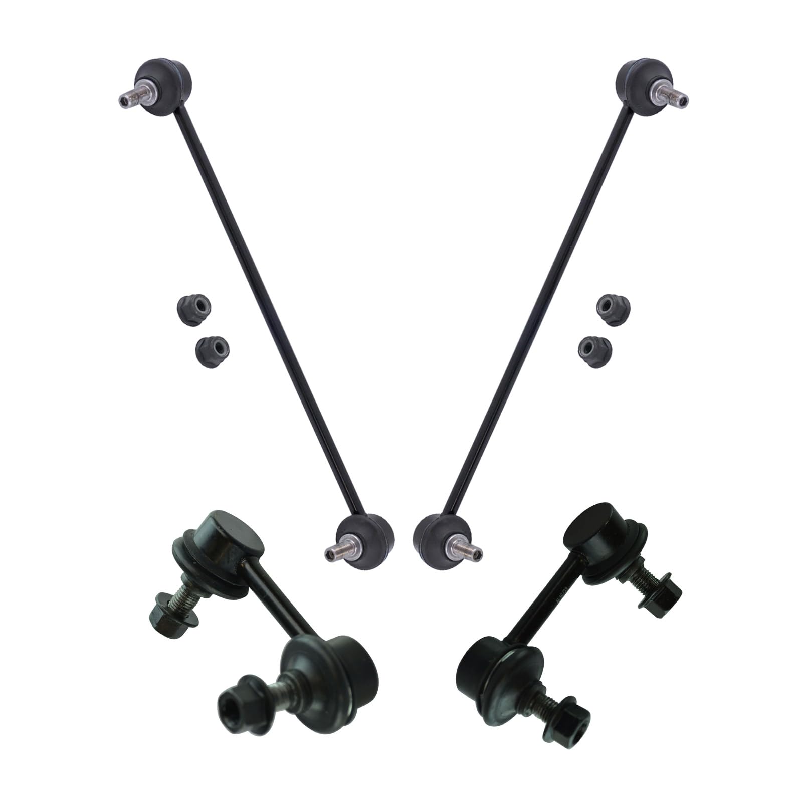 Trq Sway Bar Stabilizer Link Set Front & Rear Compatible With 13-14 Fit
