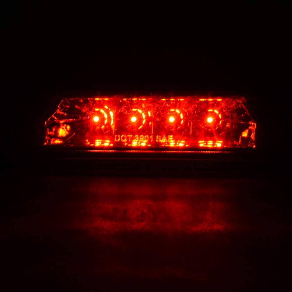 Pit66 Led 3Rd Brake Light, Compatible With 1997-2001 Jeep Cherokee Smoke Lens High Mount Led Third Brake Light Cargo Lamp Smoky